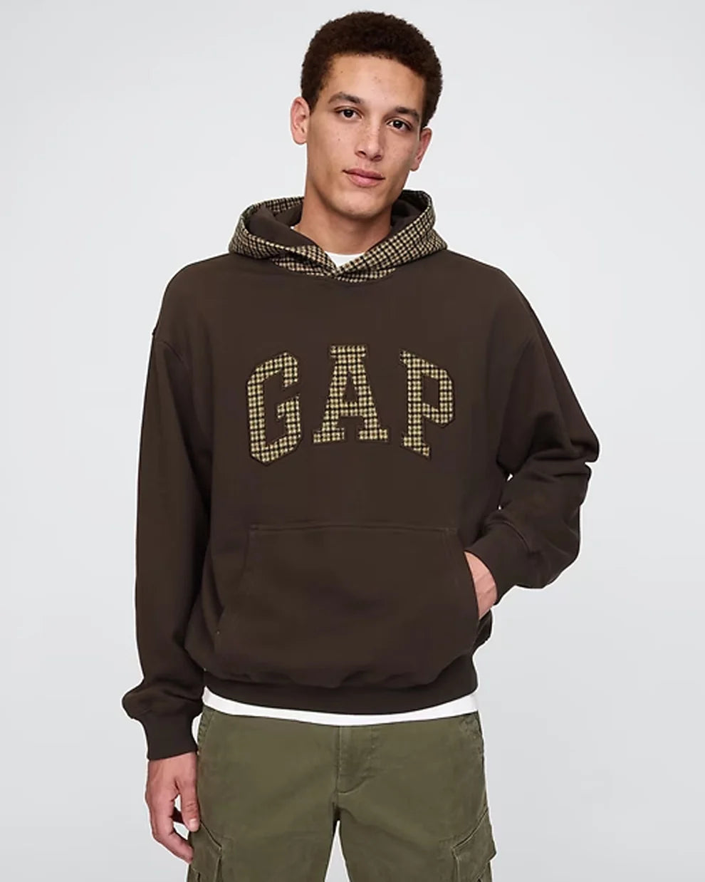 Houndstooth Logo Hoodie