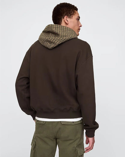 Houndstooth Logo Hoodie