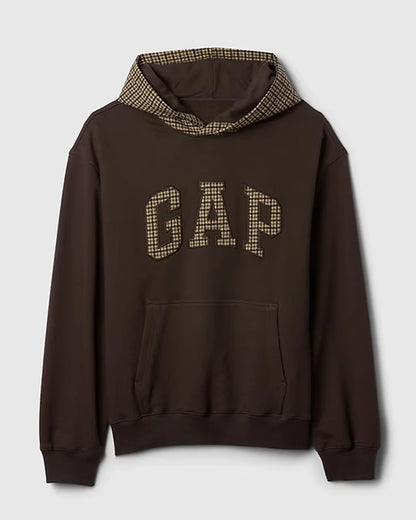 Houndstooth Logo Hoodie