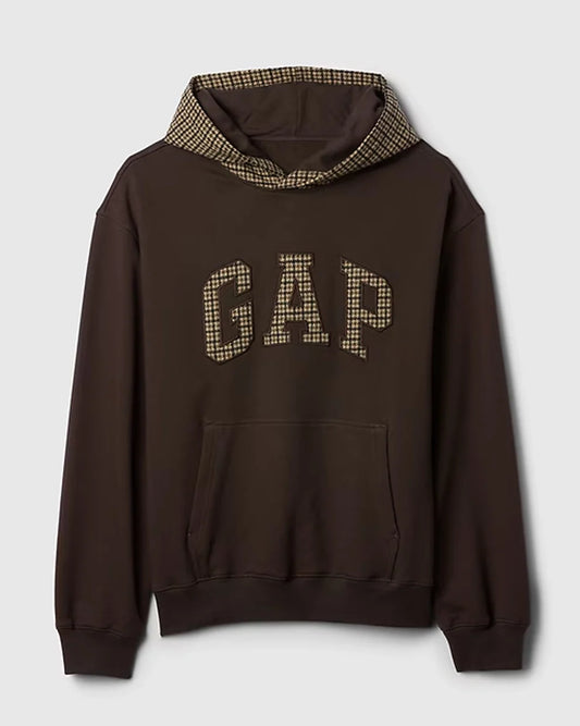 Houndstooth Logo Hoodie